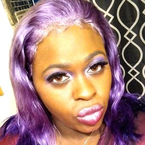 Purple lace front wigs